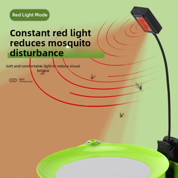 Naktinė žvejybos LED lemputė su uodų jutikliu, maitinama baterijomis, IPX3 atsparumas vandeniui, plastikinis korpusas