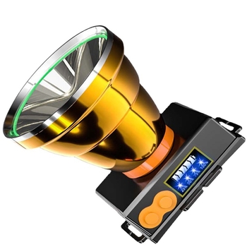 LED čelna lampica, punjiva 150W, baterija 4800mAh, ručno napajanje, punjenje, domet preko 500 m