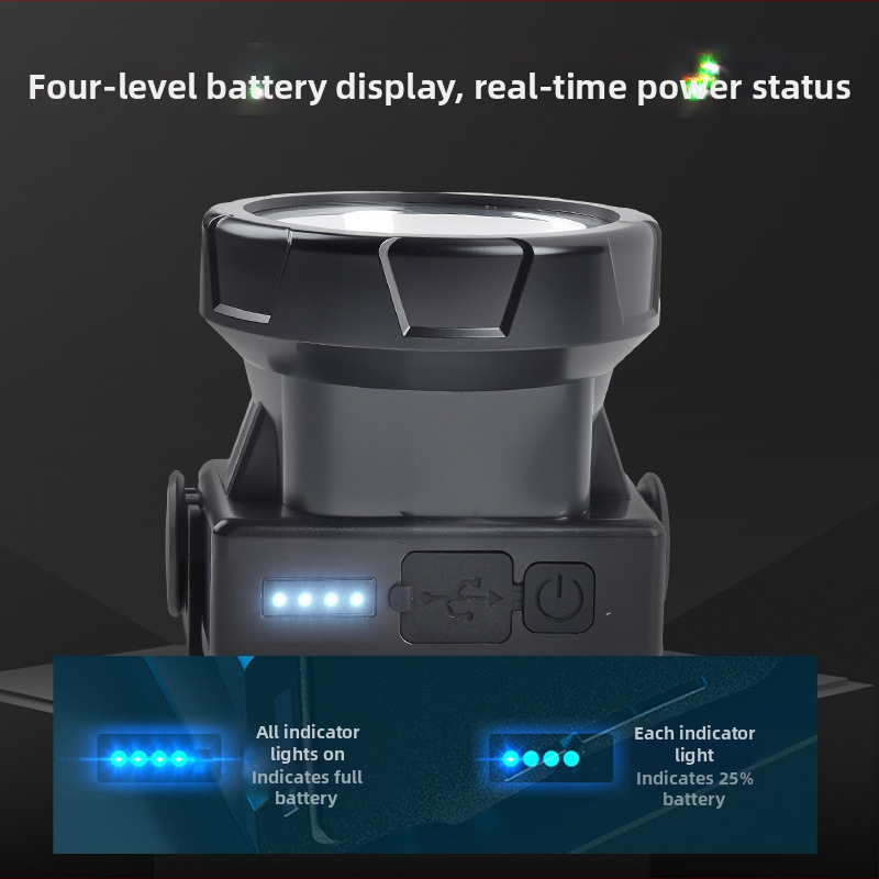 Dobíjateľná LED čelovka, vodotesná, 10W, batéria 800–1600 mAh, na hlavu, dosah lúča 100–200 m