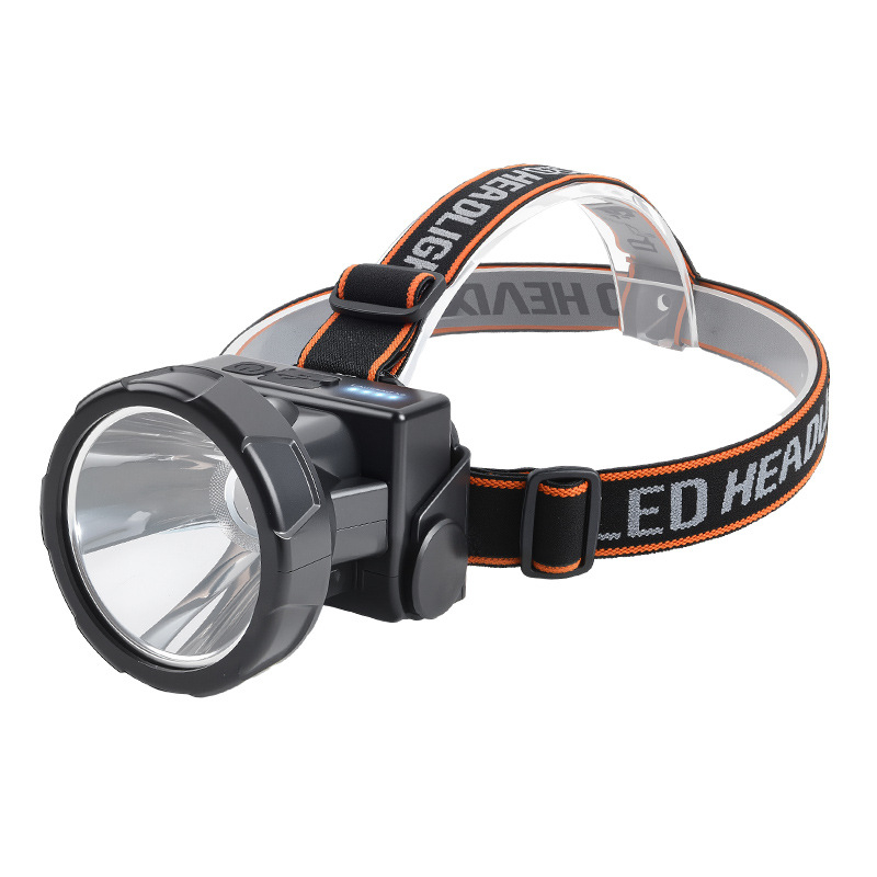 Punijiva LED čelna lampica, vodootporna, 10W, baterija 800–1600 mAh, na glavi, domet zrake 100–200 m