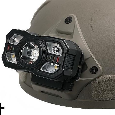 LED čelna lampica s taktičkim dizajnom i snažnim senzorom svjetla (Model JY105, domet osvjetljenja 500, trajanje 8 sati)