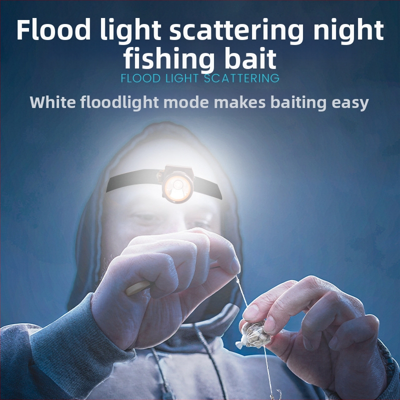 LED plūdu žvejybos šviesa – ABS korpusas, įkrovimo maitinimas, LED šviesos šaltinis, diapazonas iki 100-200 m, įkroviklis įtrauktas