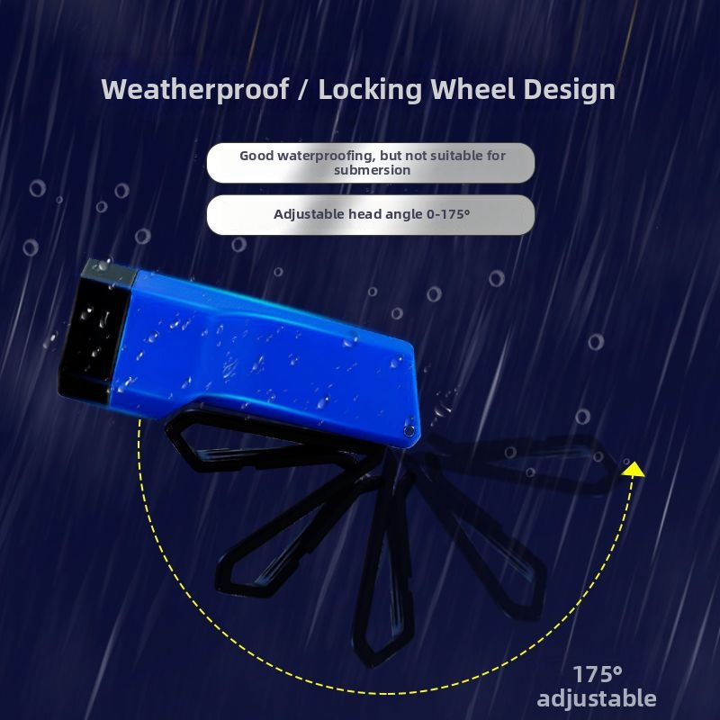 Kawasawa nakties žvejybos galvos žibintas, įkraunamas, itin ryškus, ant galvos su skrybėlės klipu (Plastmasos korpusas • Šviesos šaltinis: lemputė • Spindulių nuotolis ≤50 m • Prekės ženklas Kawasawa)