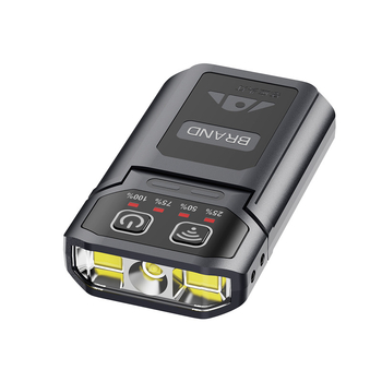 Čelna lampica za ribolov s klipom na kapu, ultra jaka LED, dug život baterije (LED, 1200 mAh, punjiva, vodootporna, ručno napajanje)