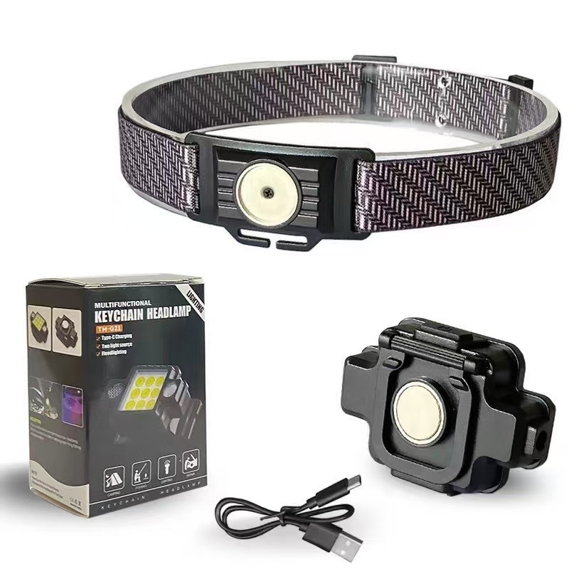 Kompaktna LED svjetiljka s USB punjenjem, COB LED, 15W, baterija 800 mA, domet 200–500 m, ručna energija