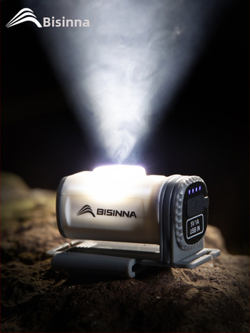 Čelna lampica za noćni ribolov na otvorenom s dugim vijekom trajanja – vodootporna, punjiva, rasvjeta do 50 m², 3 h jaka svjetlost / 5 h niska svjetlost, senzor svjetla