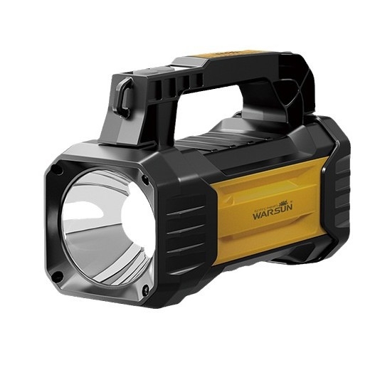 Φακός LED εξωτερικής χρήσης, σώμα ABS, μπαταρία 7800 mAh, ισχύς 10W, φόρτιση, εμβέλεια έως 500 m