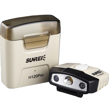 Čelna lampica Shan Lishi H120Pro s indukcijskim prekidačem, punjiva, vodootporna, domet 500 m, trajanje 13,5 h