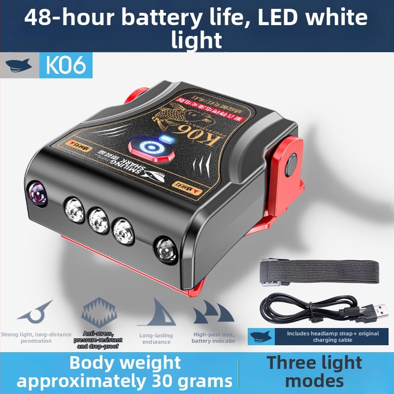 LED lampica za kapu sa klipom – USB punjenje, ručno napajano, pogodna za kampiranje i planinarenje