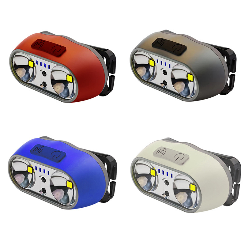 Čelna lampa za noćno pecanje na otvorenom s LED, vodootporna, model YF-233, domet snopa 100 m, radno vrijeme 4–6 sati