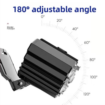 Čelová LED lampa s 5 LED pre vonkajšie použitie, nabíjateľná, nepremokavá, dosvit 100–200 m (model T21s)