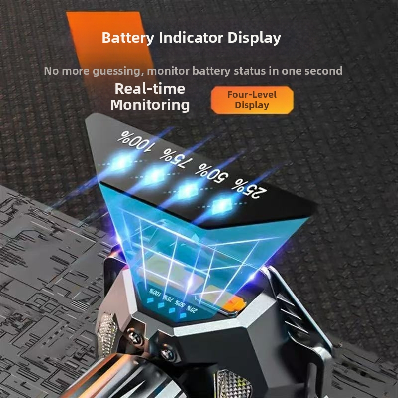 LED galvos žibintas, įkraunamas, itin ryškus, tolimoji spinduliuotė, jutiklis, 16 val. veikimo laikas