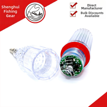 Po vandeniu LED žvejybos žibintas – baterijomis, ABS korpusas, atsparus vandeniui, giliose vandens sąlygose, privatios etiketės licencija, diapazonas virš 500 m