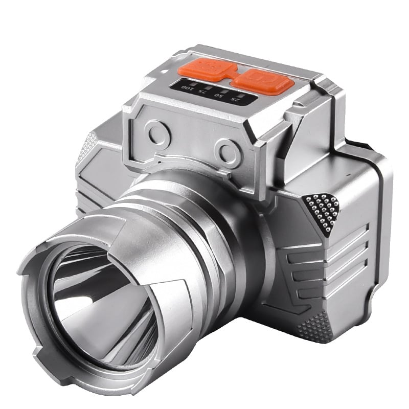 LED čelna svjetiljka, 10W LED, punjiva, vodootporna, domet 100–200 m