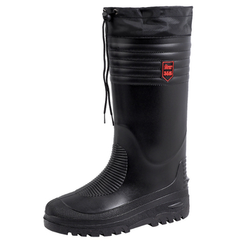 Zimske čizme za kišu, podstavljene flisom, visok gornji dio od PVC-a, plastična potplata, okrugli vrh