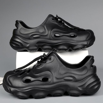 Ανδρικά σανδάλια με επάνω μέρος EVA και EVA πάτο, нос σε σχήμα βάρκας, παχιά αντιολισθητική σόλα EVA, χαμηλός προφίλ για καλοκαιρινές εξωτερικές δραστηριότητες.