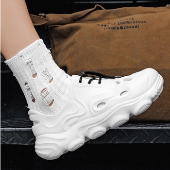 Ανδρικά σανδάλια με επάνω μέρος EVA και EVA πάτο, нос σε σχήμα βάρκας, παχιά αντιολισθητική σόλα EVA, χαμηλός προφίλ για καλοκαιρινές εξωτερικές δραστηριότητες.