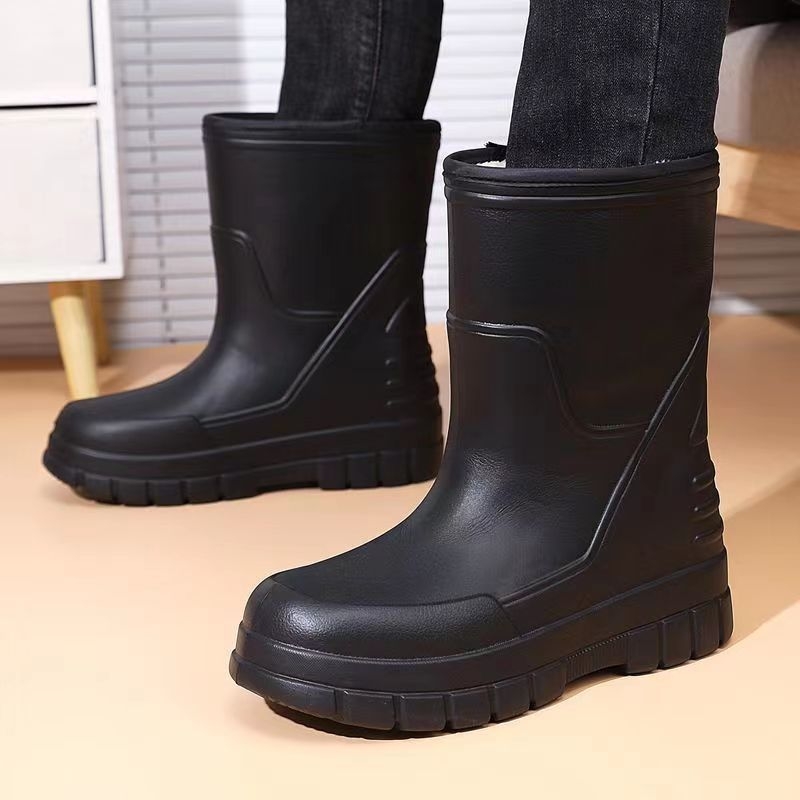 Muške čizme za kišu, visokog kroja, EVA gornji dio, podstava od umjetne vune, EVA pjena potplat
