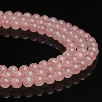 Hongchu ružičasti kvarc slobodne perle, polirane, okrugle, proljeće 2025