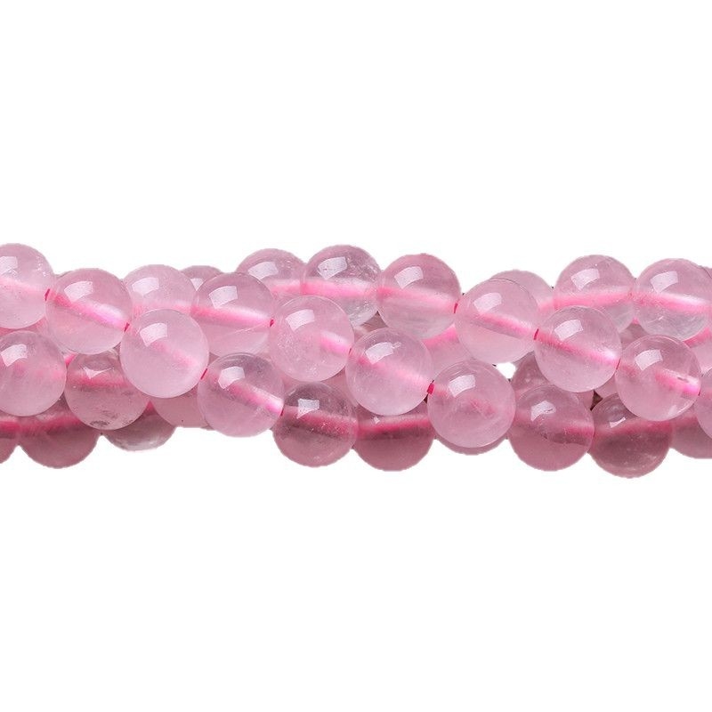 Hongchu ružičasti kvarc slobodne perle, polirane, okrugle, proljeće 2025