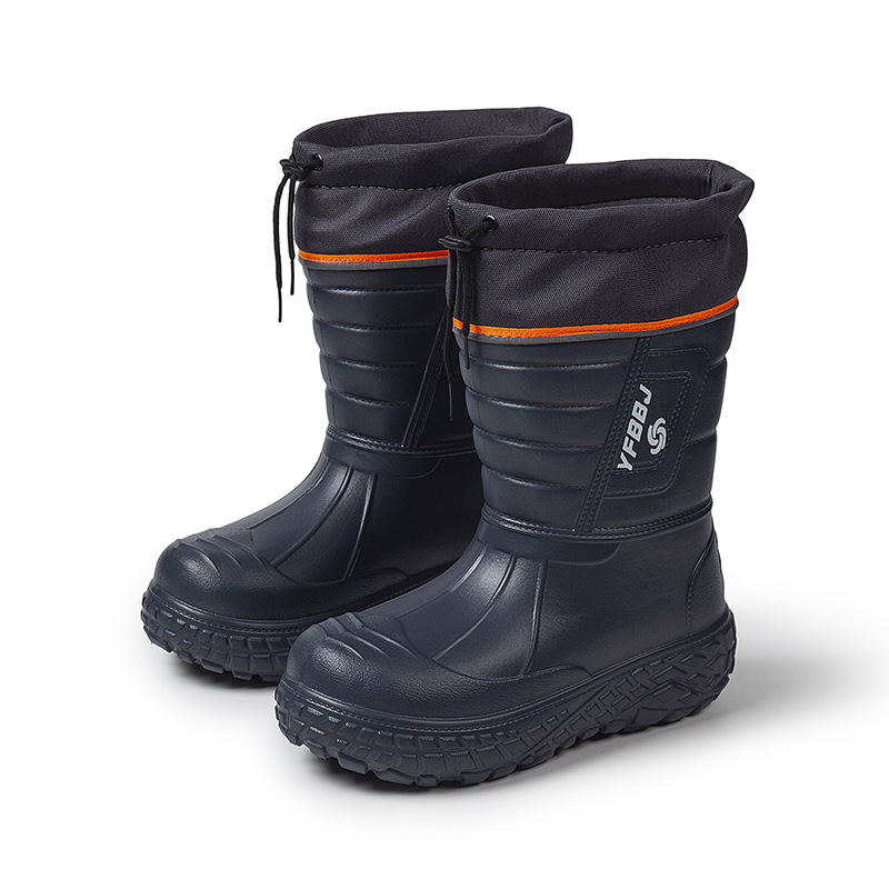 Čizme za kišu, vodootporne, s fleece podstavom, PU gornji dio, niska potpetica