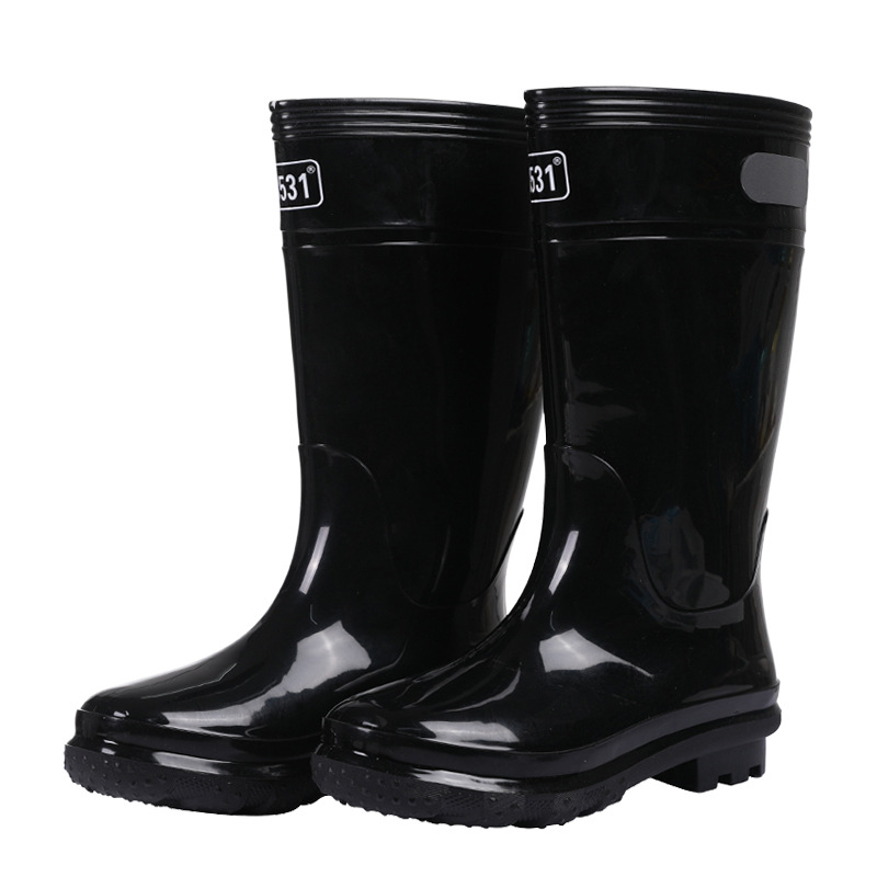 3531 Visoke čizme za kišu, gornji dio od plastike, potplat od telećeg tetiva, visok šev, okrugli vrh, niski pet