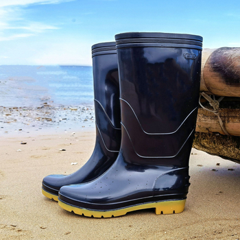 Muške kišne čizme, visok PVC gornji dio, protuklizni đon, otporne na habanje
