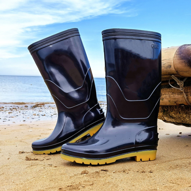Muške kišne čizme, visok PVC gornji dio, protuklizni đon, otporne na habanje
