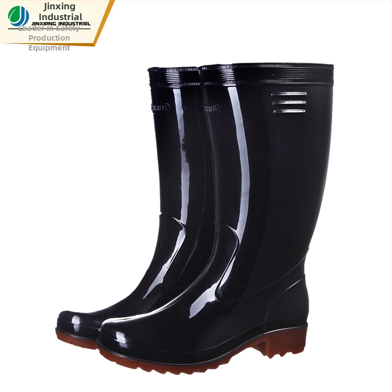 Muške dugačke kišne čizme od PVC-a, visok gornji dio, protuklizne, otporne na ulja i kiseline/alkalije, monolitna potplata