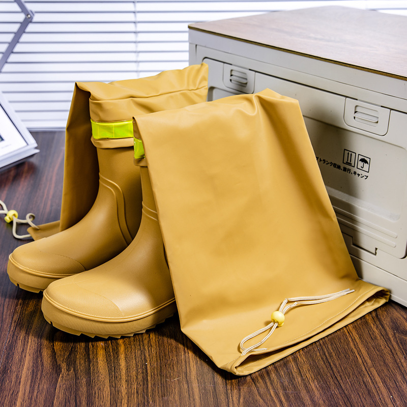 Muške kišne čizme od plastike iznad koljena – protuklizne, otporne na habanje, mrežasta podstava, potplat injekcijsko oblikovan