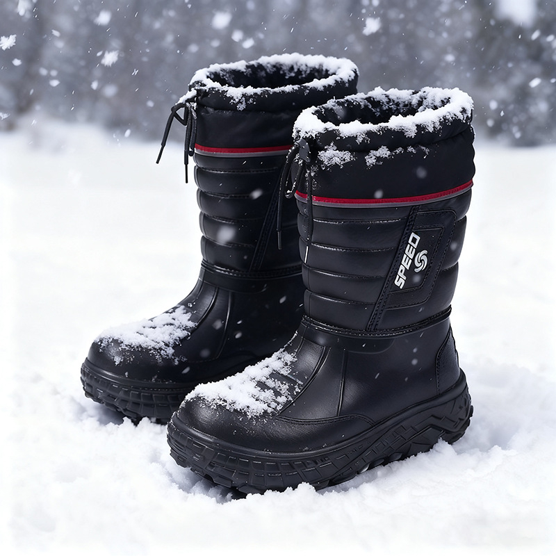 Zimske vodootporne čizme za ribolov - visoko gornji dio, PU vanjski dio, injekcijski oblikovana potplata, pamuk podstava, srednja visina potkoljenice