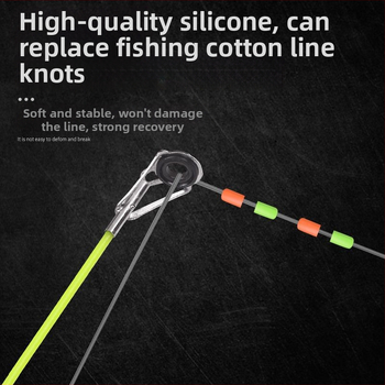 Siliconinių karoliukų komplektas žvejybai