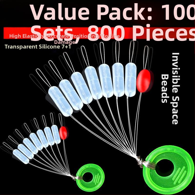 Silikoninės kosminės karoliukai, cilindriniai, pilnas rinkinys žvejybos linijai (Medžiaga: Silikonas; Forma: Cilindrinė; Elementas: Kosminės karoliukai; Komplektas: Pilnas)