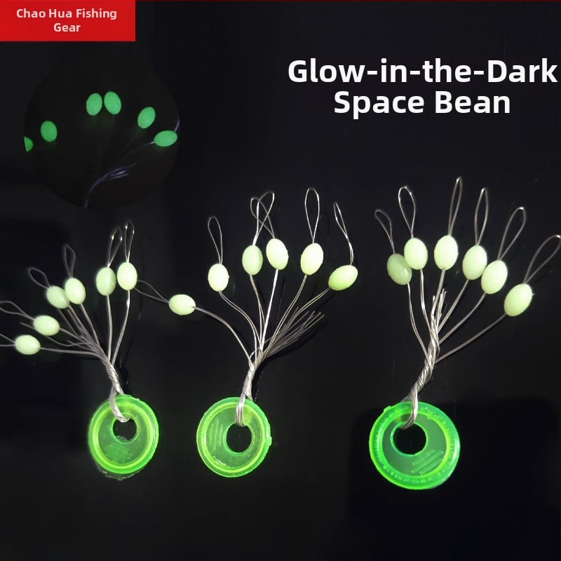 Silicone alyvu formos kosminės pupelės jūrų žvejybai – šviesančios, linijai draugiškos