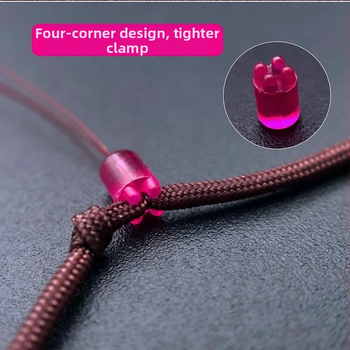 Silikoninė karūnėlė žvejybai – viršutinė karūnėlė, užrakinimo karūnėlė, erdvinė karūnėlė, keturkampė pozicionavimas, pagrindinės linijos rinkinys su PE mazgu