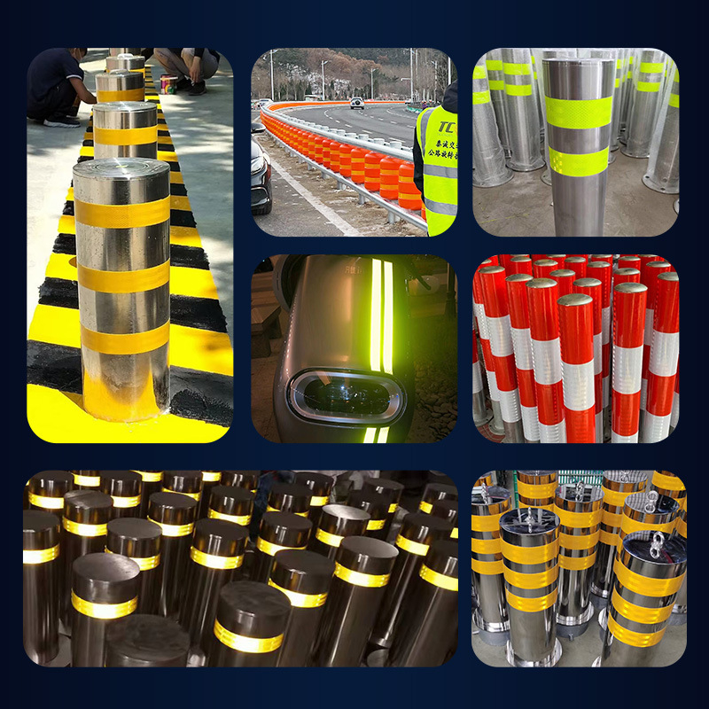 Yin zhen pilna automašīnas uzlīme — līmējams atstarojošs uzlīme nakts brīdinājumam, pielāgojams paraugs kā attēlā