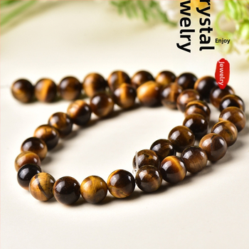 Разхлабени мъниста от тигрово око, кръгли, рязане и шлайфане, произход Lianyungang