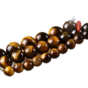 Разхлабени мъниста от тигрово око, кръгли, рязане и шлайфане, произход Lianyungang