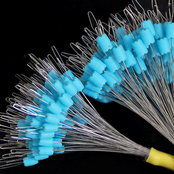 Silikonski Space Bean za glavnu liniju – dvostrani gornji bead, zaključavanje, 100 kom. po pakiranju, Hongte