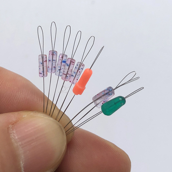 Set linije Space Bead za ribolov – silikon, 7+2 mrljastih zrna, prozirna zrna