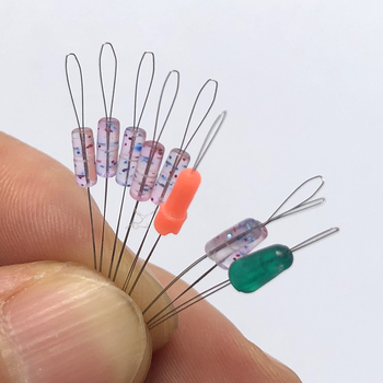 Set linije Space Bead za ribolov – silikon, 7+2 mrljastih zrna, prozirna zrna