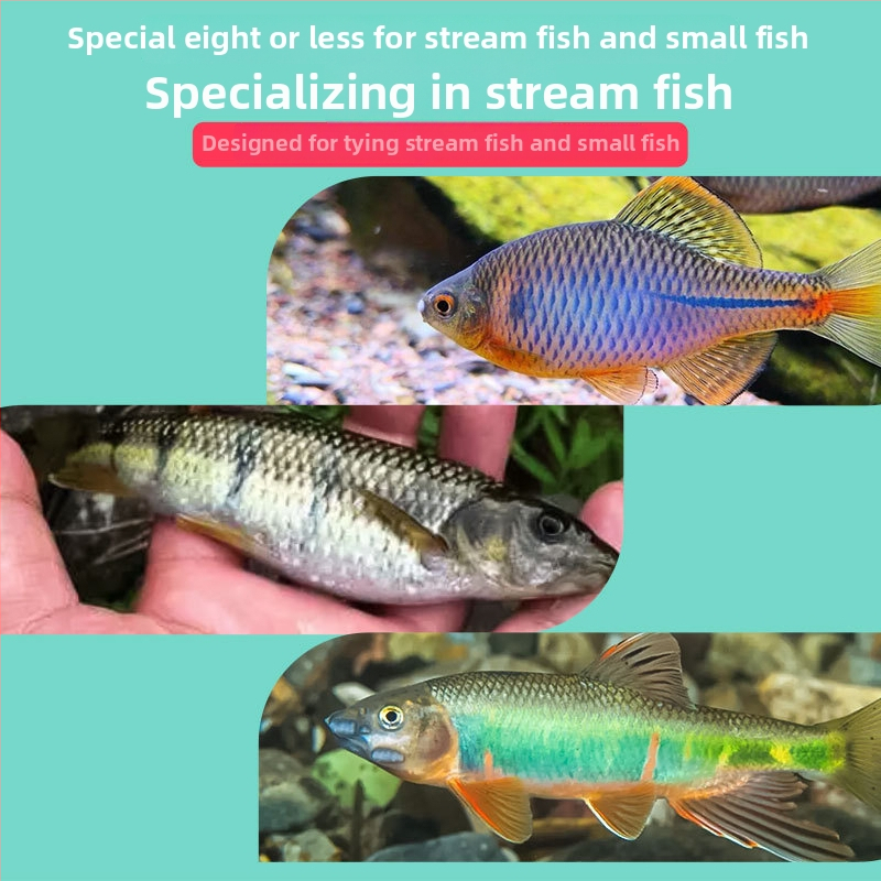 Japanski stil mini set linije za ribolov s jednim udicom i plutačem, najlon uže, podrijetlo Kina, pogodna za rijeke, jezera i močvare