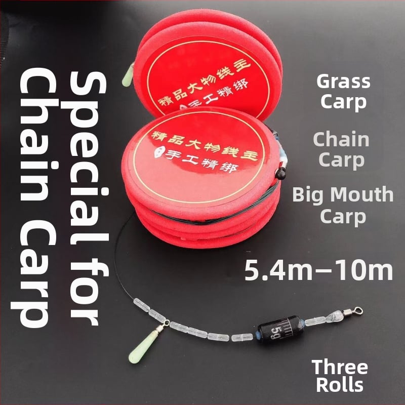 Set principal de linie de pescuit pentru pești mari – nylon, noduri întărite, Grass Carp, Black Carp și Blue Carp