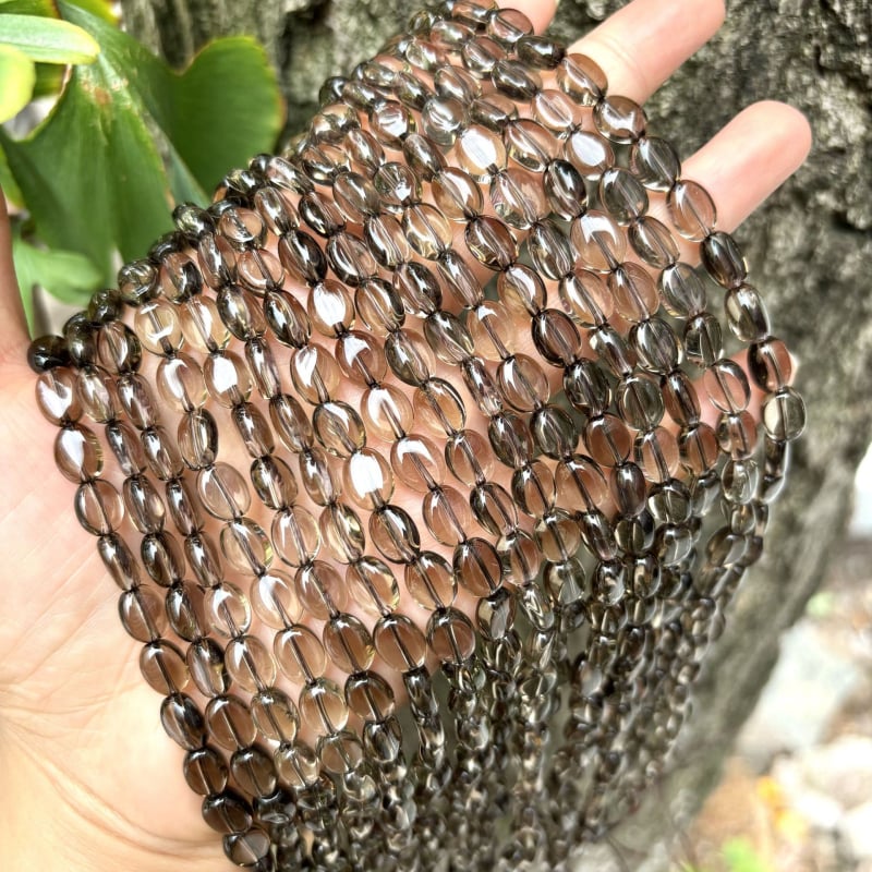 Tea crystal perle u ovalnom posebnom obliku za DIY narukvicu i ogrlicu; polirani kristal; tip kristala: tea crystal; uzorak: poluproizvod dugačak lanac; stil: visoka klasa