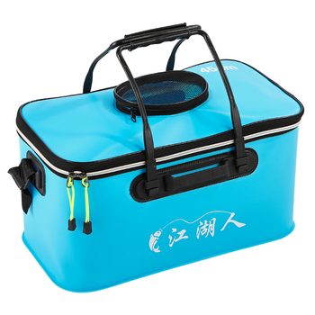 Titan Vanjski Kanta za Ribolov — Plastika, Višestruka Kanta za Žive Ribe, Sjedalo za Divlji Ribolov