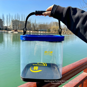 Skaidrus EVA žuvų kibiras, sulankstomas ir nešiojamas, tinkamas gyvoms žuvims, 400 g