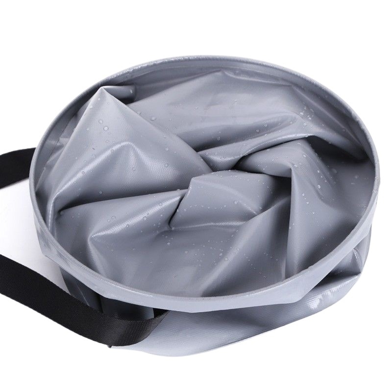 Sulankstomas lauko vandens kibiras – didelės talpos, sustiprinta konstrukcija, tinkamas žvejybai, automobilių plovimui ir kempingui (Medžiaga: Drobė; Svoris: Kita)