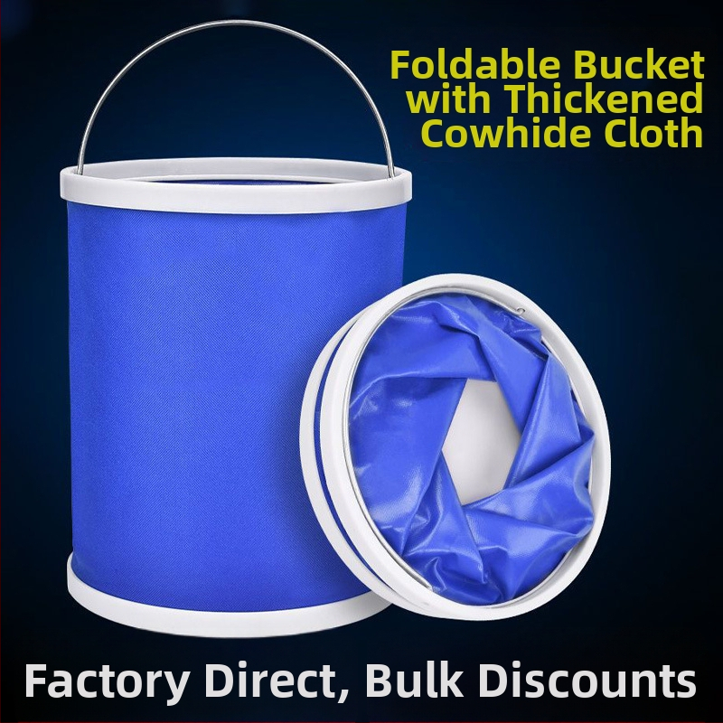 Sulankstomas kibiras automobilių plovimui su teleskopine rankena, Oxford cloth medžiaga, prekės ženklas Jianyan jianyan, svoris 500 g, kompaktiškas ir nešiojamas