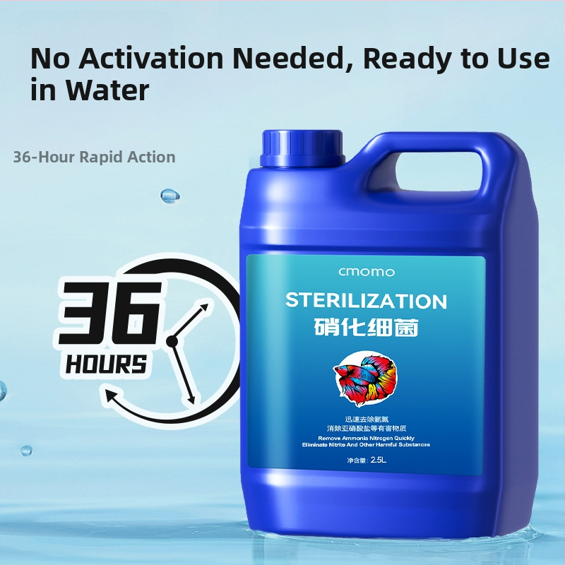 Nitrifitseerivate bakterite lahus dekoratiivkaladele akvaariumis — veepuhastusvahend, stabilisaator, bakterite kultuur