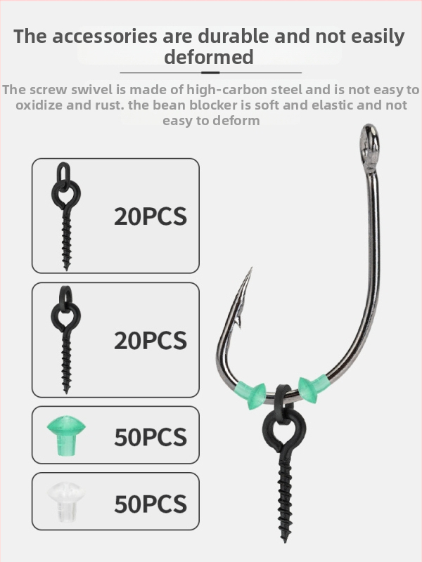 Set za karp lov, 140 komada, europski stil, PVC dodaci, plastična konstrukcija, od Shark looting